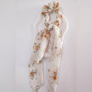 Floral Scarf Scrunchie K69